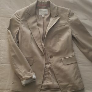 Perfect Banana Republic Tan Blazer Stretch